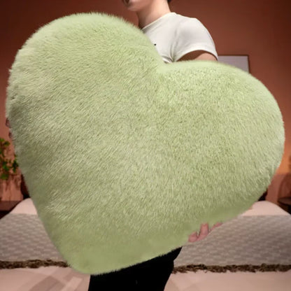 Charming Heart-Shaped Plush Pillow for Cozy Living