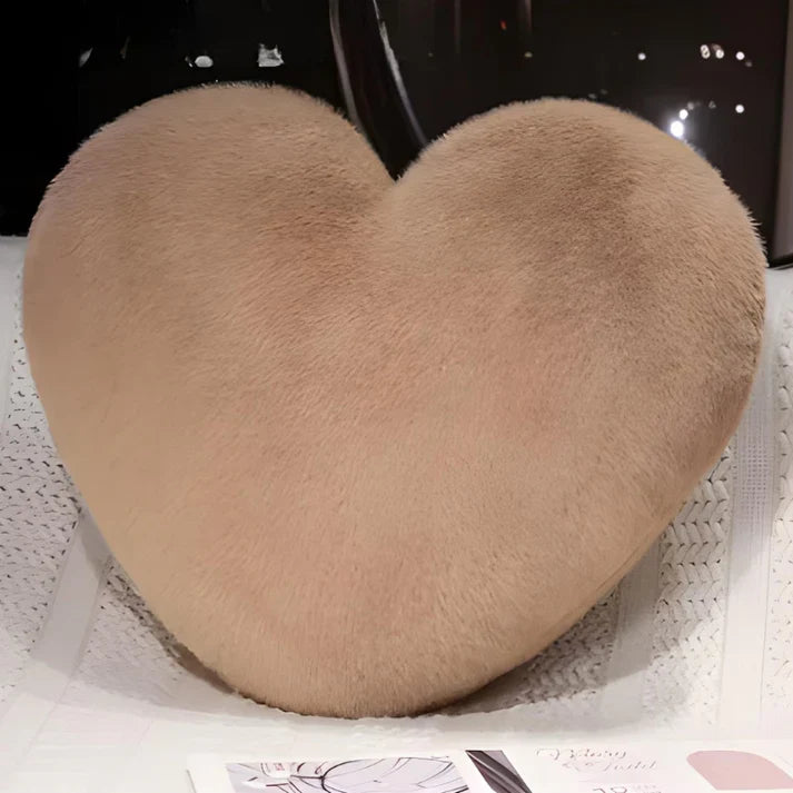 Charming Heart-Shaped Plush Pillow for Cozy Living