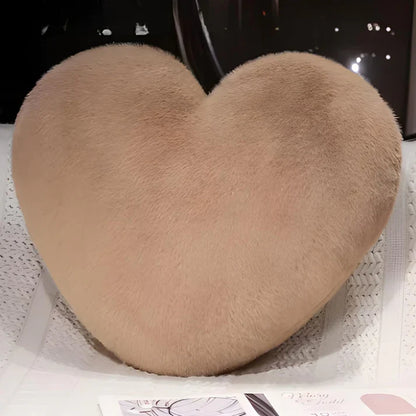 Charming Heart-Shaped Plush Pillow for Cozy Living