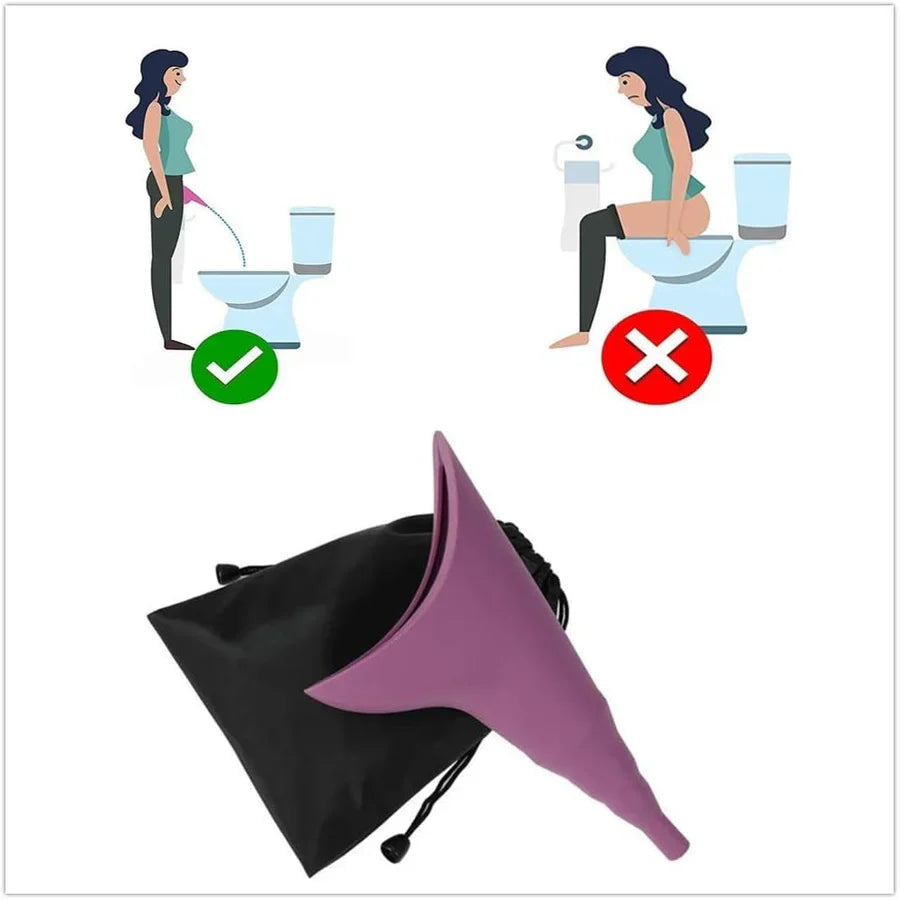 Portable Silicone Urinary Funnel for Women