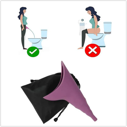 Portable Silicone Urinary Funnel for Women