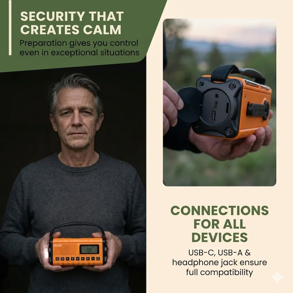 Survivor Pro Solar-Powered Emergency Radio