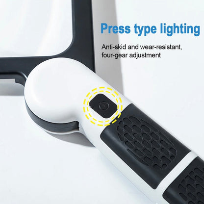 Illuminated Handheld Magnifier with 5X Zoom and Adjustable Light