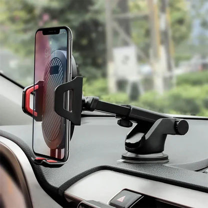 Versatile Car Smartphone Mount with Strong Suction Base