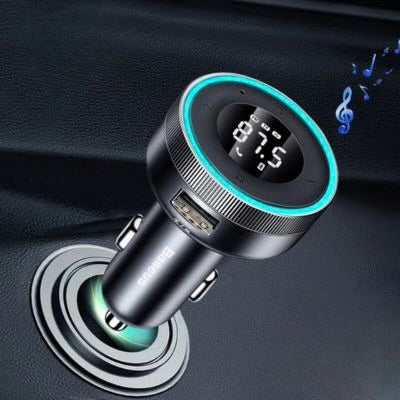 Wireless Car Audio Connector with Dual USB Charging