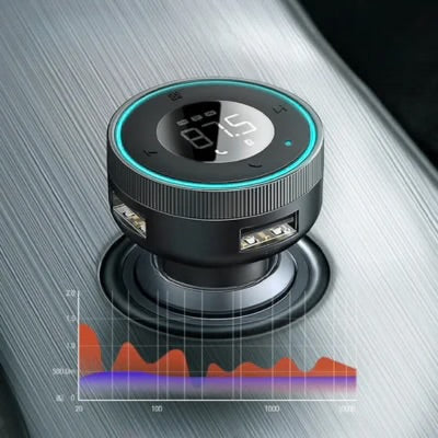 Wireless Car Audio Connector with Dual USB Charging
