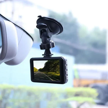 Compact Full HD Car Camera with Night Vision and Loop Recording