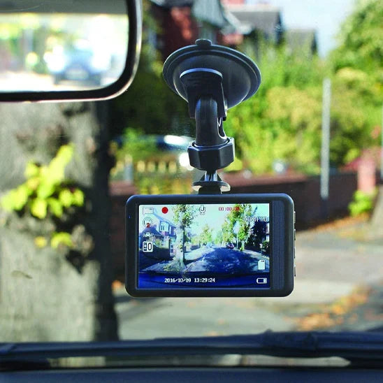 Compact Full HD Car Camera with Night Vision and Loop Recording