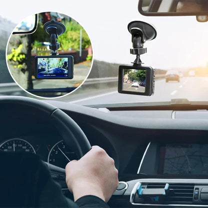 Compact Full HD Car Camera with Night Vision and Loop Recording