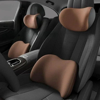 ComfortFit Car Lumbar Support Cushion with Adaptive Foam