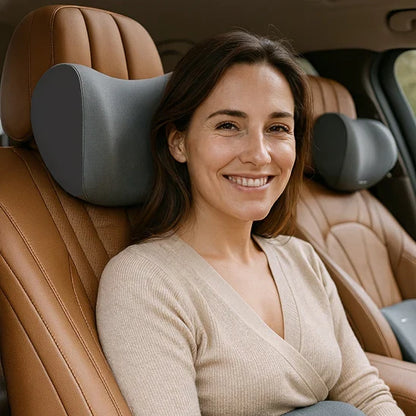 ComfortFit Car Lumbar Support Cushion with Adaptive Foam