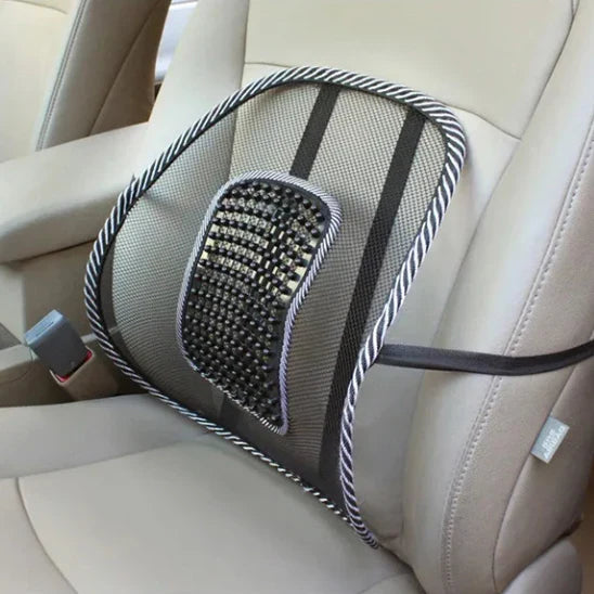 Ergonomic Back Support Cushion for Vehicles with Cooling Mesh