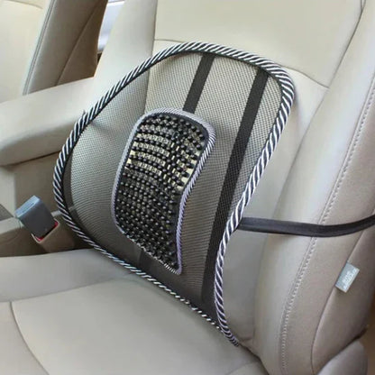 Ergonomic Back Support Cushion for Vehicles with Cooling Mesh