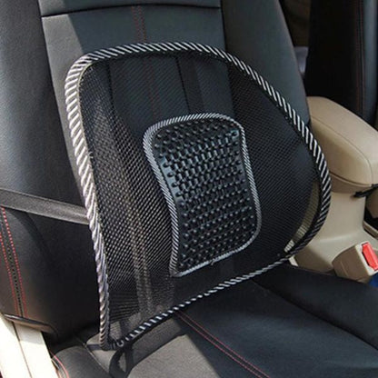 Ergonomic Back Support Cushion for Vehicles with Cooling Mesh