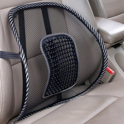 Ergonomic Back Support Cushion for Vehicles with Cooling Mesh