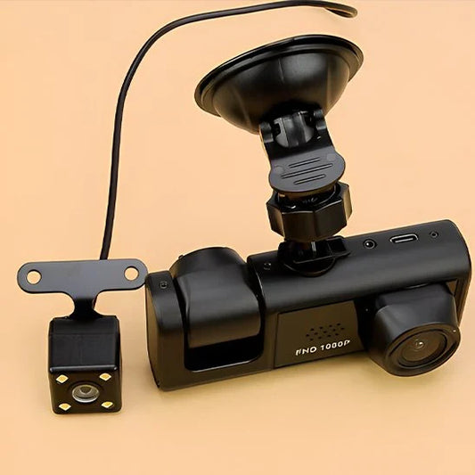 Smart Dual Lens Car Camera with Front and Cabin Recording