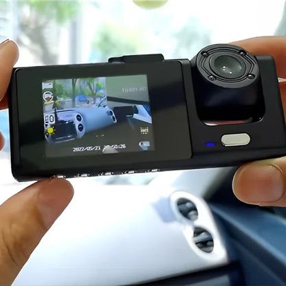 Smart Dual Lens Car Camera with Front and Cabin Recording