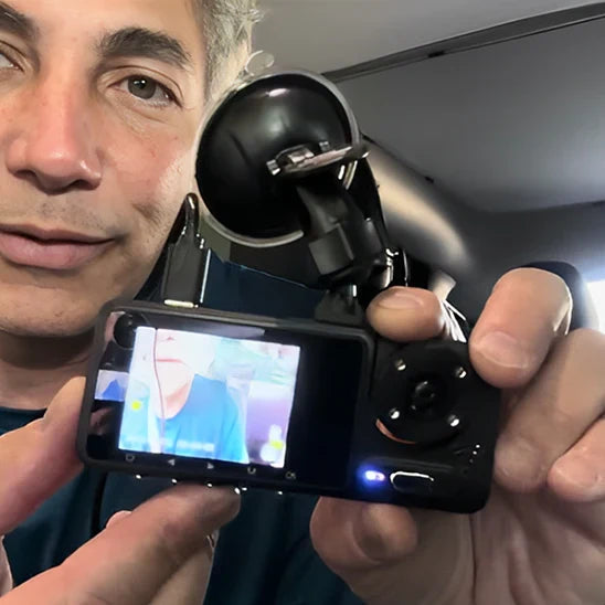Smart Dual Lens Car Camera with Front and Cabin Recording