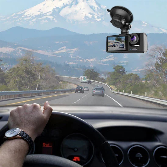 Smart Dual Lens Car Camera with Front and Cabin Recording