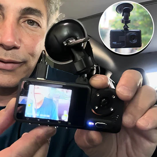 Smart Dual Lens Car Camera with Front and Cabin Recording