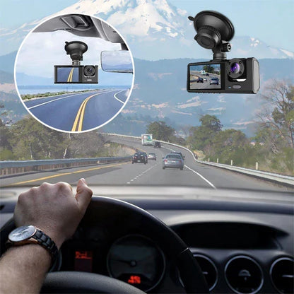 Smart Dual Lens Car Camera with Front and Cabin Recording