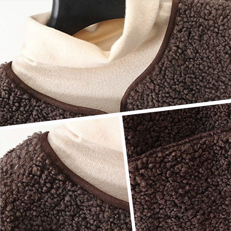 Chic Wool-Blend Vest for Women with Elegant Button Closure