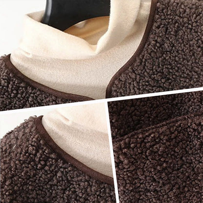 Chic Wool-Blend Vest for Women with Elegant Button Closure