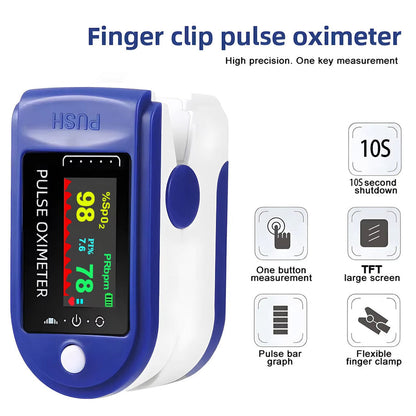 PulseView Pro: Smart Fingertip Pulse Monitor with LED Readout