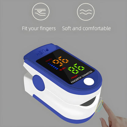 PulseView Pro: Smart Fingertip Pulse Monitor with LED Readout