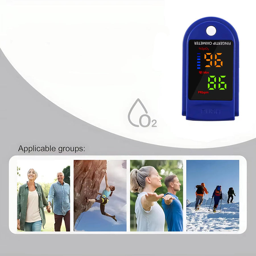 PulseView Pro: Smart Fingertip Pulse Monitor with LED Readout