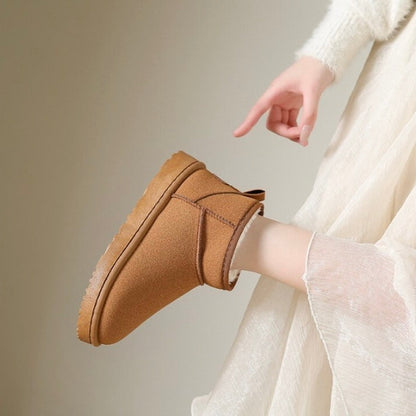Cozy Ankle Boots with Plush Wool Interior