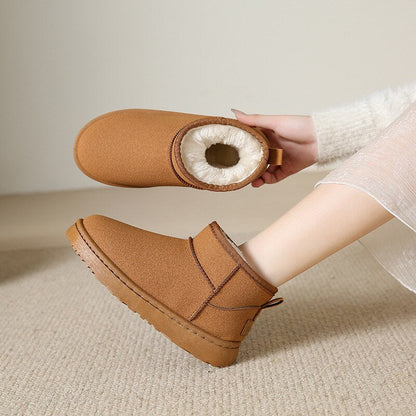 Cozy Ankle Boots with Plush Wool Interior