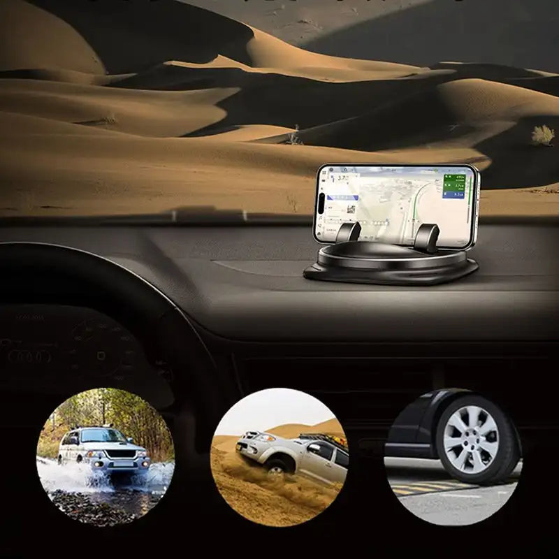 Adjustable 360° Car Phone Mount for Optimal Viewing