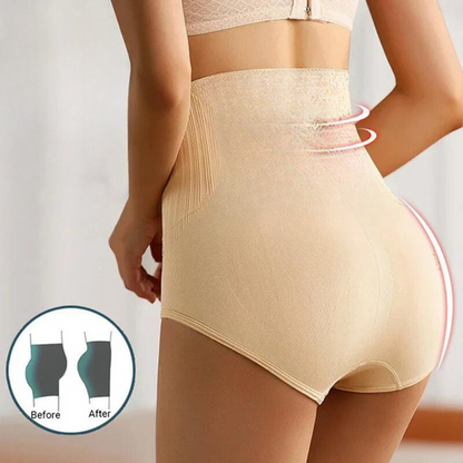 High-Waisted Comfort Shaping Panties – Set of 6 for Women