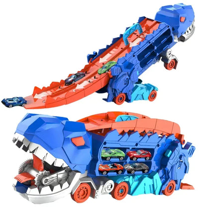 Epic Dino Dash: Transforming Race Track Adventure Set
