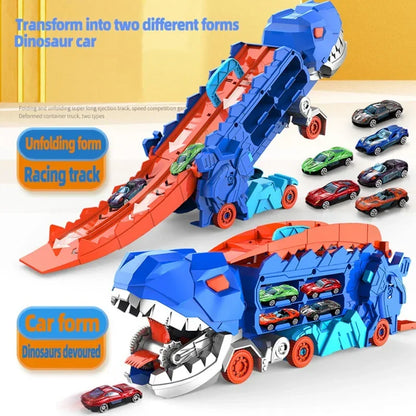 Epic Dino Dash: Transforming Race Track Adventure Set