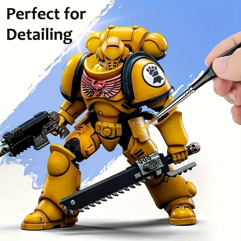 Artisan Precision Brush Set for Fine Detailing - 11 Pieces