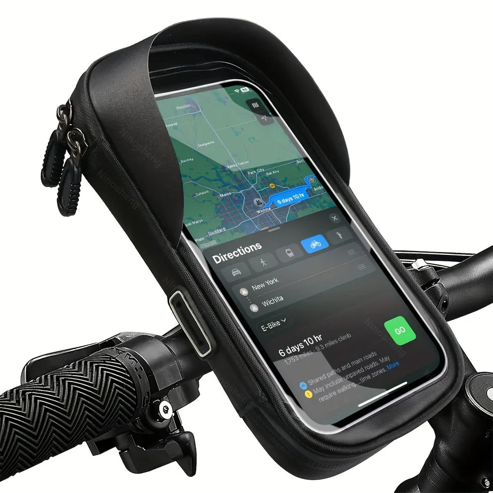 All-Weather Phone Holder for Bikes and Motorcycles with 360° Rotation
