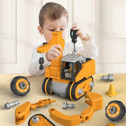 Interactive Building Vehicle Playset for Young Builders