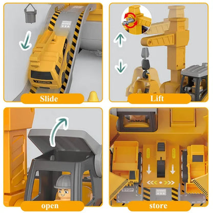 Interactive Building Vehicle Playset for Young Builders