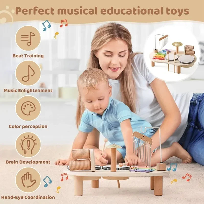 Wooden Melody Maker: Engaging Musical Toy for Kids