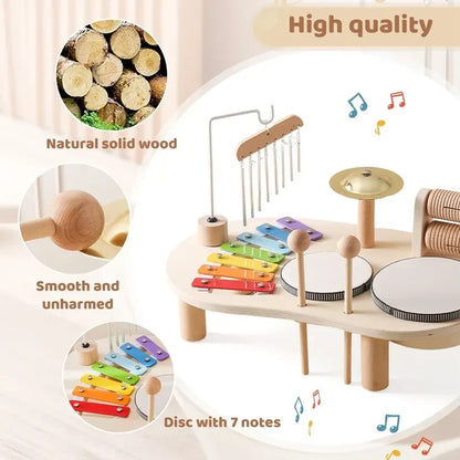 Wooden Melody Maker: Engaging Musical Toy for Kids