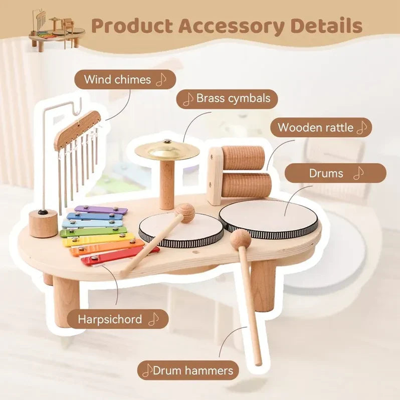 Wooden Melody Maker: Engaging Musical Toy for Kids
