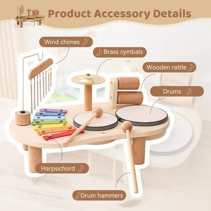 Wooden Melody Maker: Engaging Musical Toy for Kids