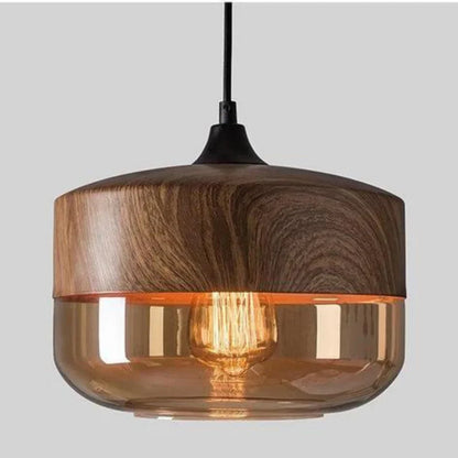 Elegant Glass Hanging Light with Custom Height Adjustment
