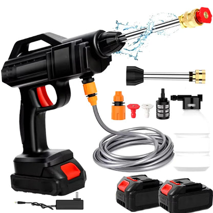 Portable Battery-Powered Pressure Washer with Customizable Spray