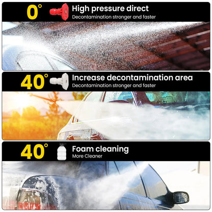 Portable Battery-Powered Pressure Washer with Customizable Spray