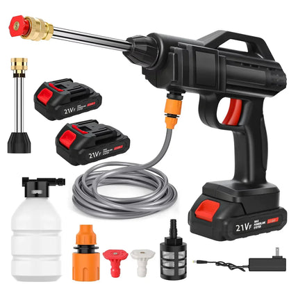 Portable Battery-Powered Pressure Washer with Customizable Spray