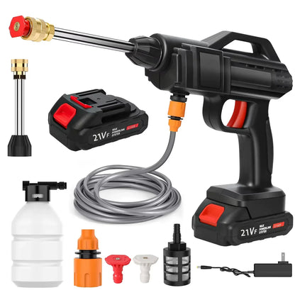 Portable Battery-Powered Pressure Washer with Customizable Spray