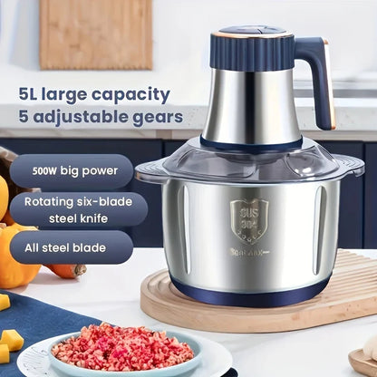 Effortless Stainless Steel Food Chopper for Quick Meal Prep